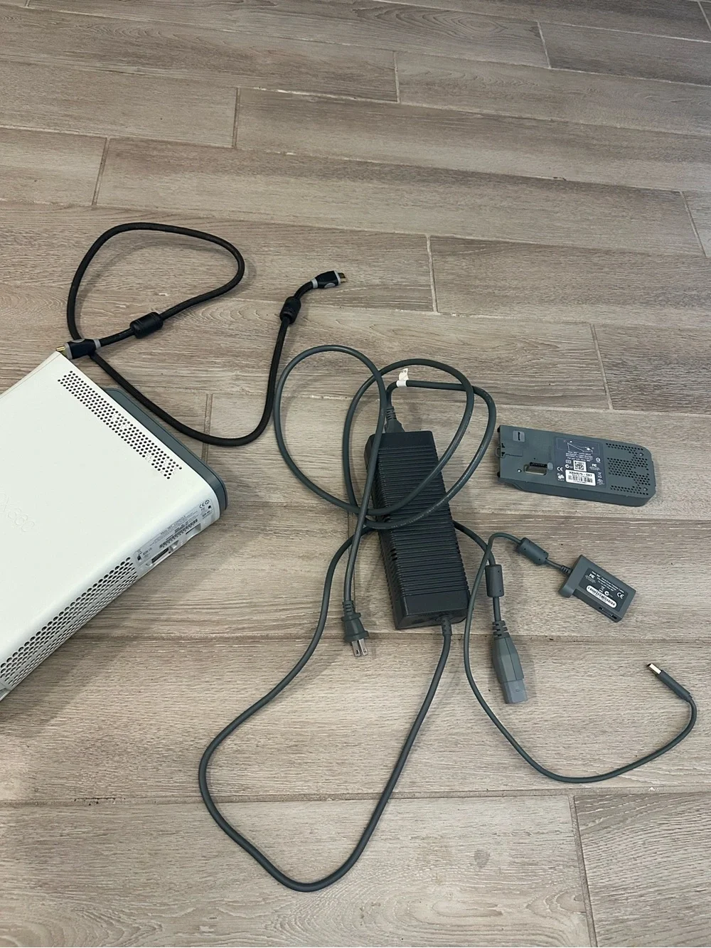 VTG Microsoft Xbox 360 Console w/ Extra Hard Drive & Transfer Cable